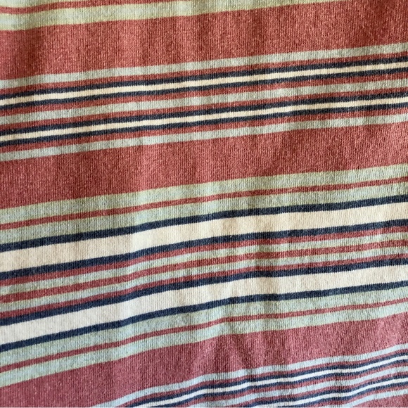 Vintage ‘80s Northern Reflections Striped Pink and Blue Henley Shirt - Picture 4 of 5